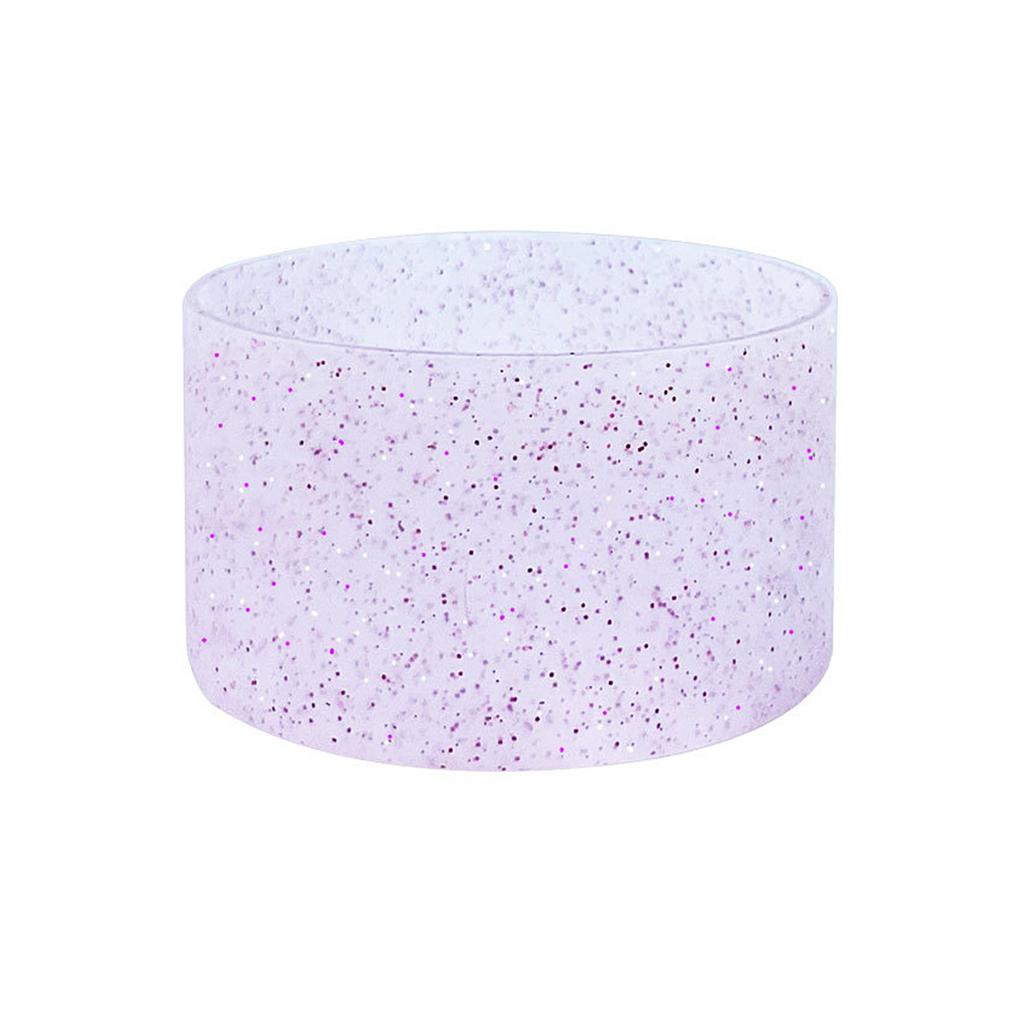 Leeseph Protective Glitter Silicone Boot,Compatible with Stanley Tumbler and More Bottles/Tumblers with 2.9in Bottom, Anti-Slip