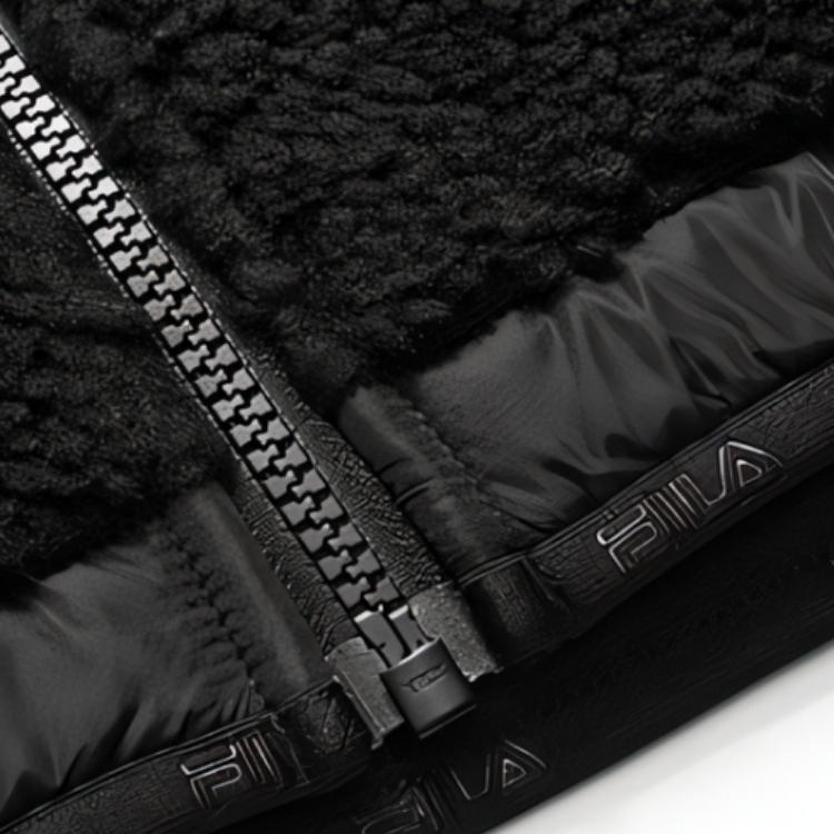 Fila Heritage Series Fashion Soft Versatile Skin-Friendly Jacket Men Jacket Black F11M048521F-BK