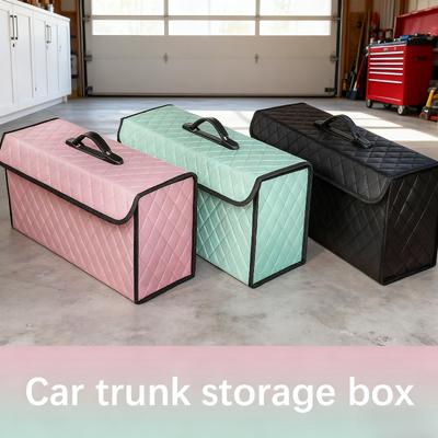 1PC Foldable Car Trunk Storage Box - Vehicle Organizer for Tool Kit & Essentials, Rear Boot Space Saver Solution for Cars