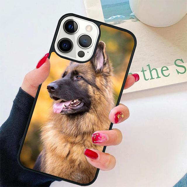 

german shepherd dog Soft Silicone Cover For iPhone 17 Air 15 16 14 13 12 Pro Max 11 Pro Max Plus Phone Case Coque iPhone 13pro max
