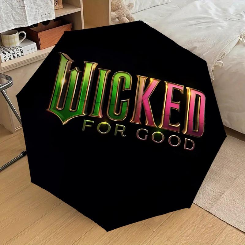 

1pc Wicked Print Automatic Folding Umbrella, Casual Outdoor Accessory, Birthday Festival Gift yy251126072