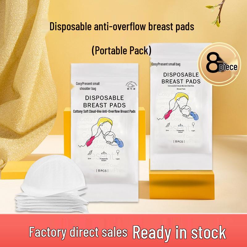 

Disposable Ultra-Thin Breathable Anti-Overflow Breast Pads for Summer - Cotton Soft Leakproof Nipple Pads