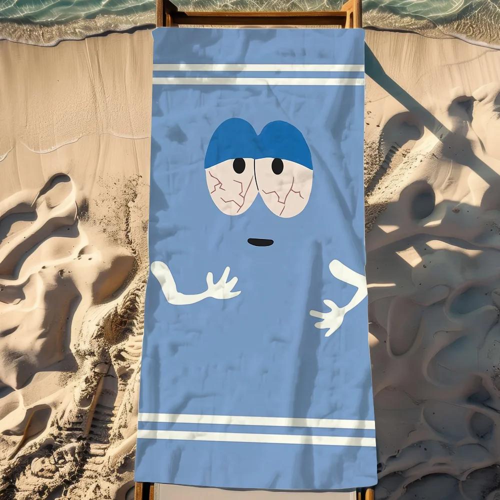 Funny Cartoon Microfiber Beach Towel - Quick Dry Soft Towel for Travel, Gym, Camping & Sports | Large Pool Gift