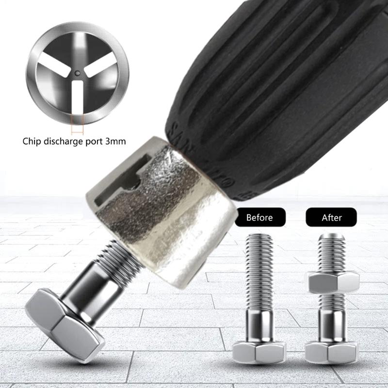 Hex Handle Deburr Drills Bit High Hardness 3-22mm Chamfer Deburring Tool Wear-resistant Alloy Steel for Woodworking