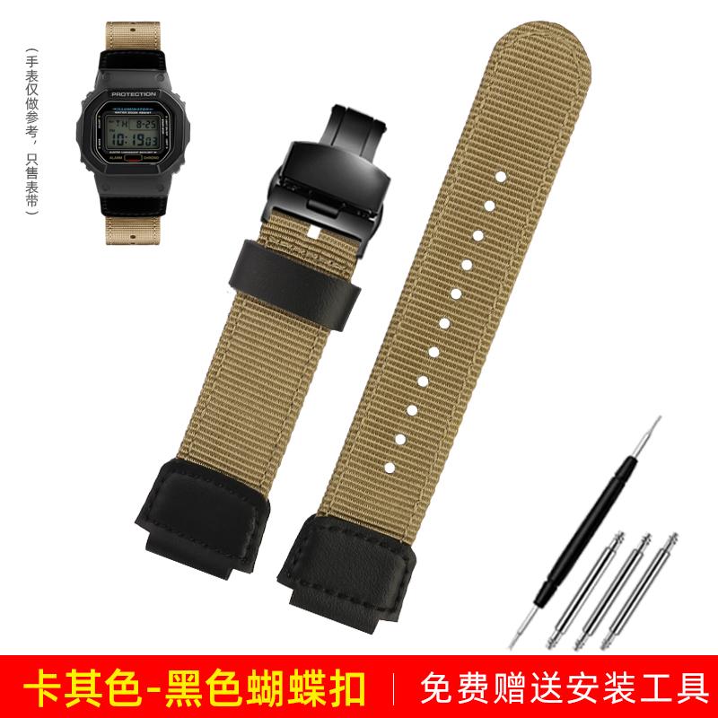 Pro Casio G-SHOCK DW5600 GW-5000 GWM5610 GM-5600 řemínek na hodinky modifikovaný nylonové plátno řemínek na hodinky pánský Prodyšný náramek na zápěstí