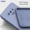 Luxury Square Liquid Silicon Cover Case for Samsung Galaxy Note 9 10 20 Plus Ultra 5G 360 Soft Phone Armor SamsungNote9