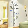 Cartoon Children's Height Measure Wall Sticker Cartoon Growth Chart Baby Room Wall Sticker Home Decoration Acrylic Wall Sticker