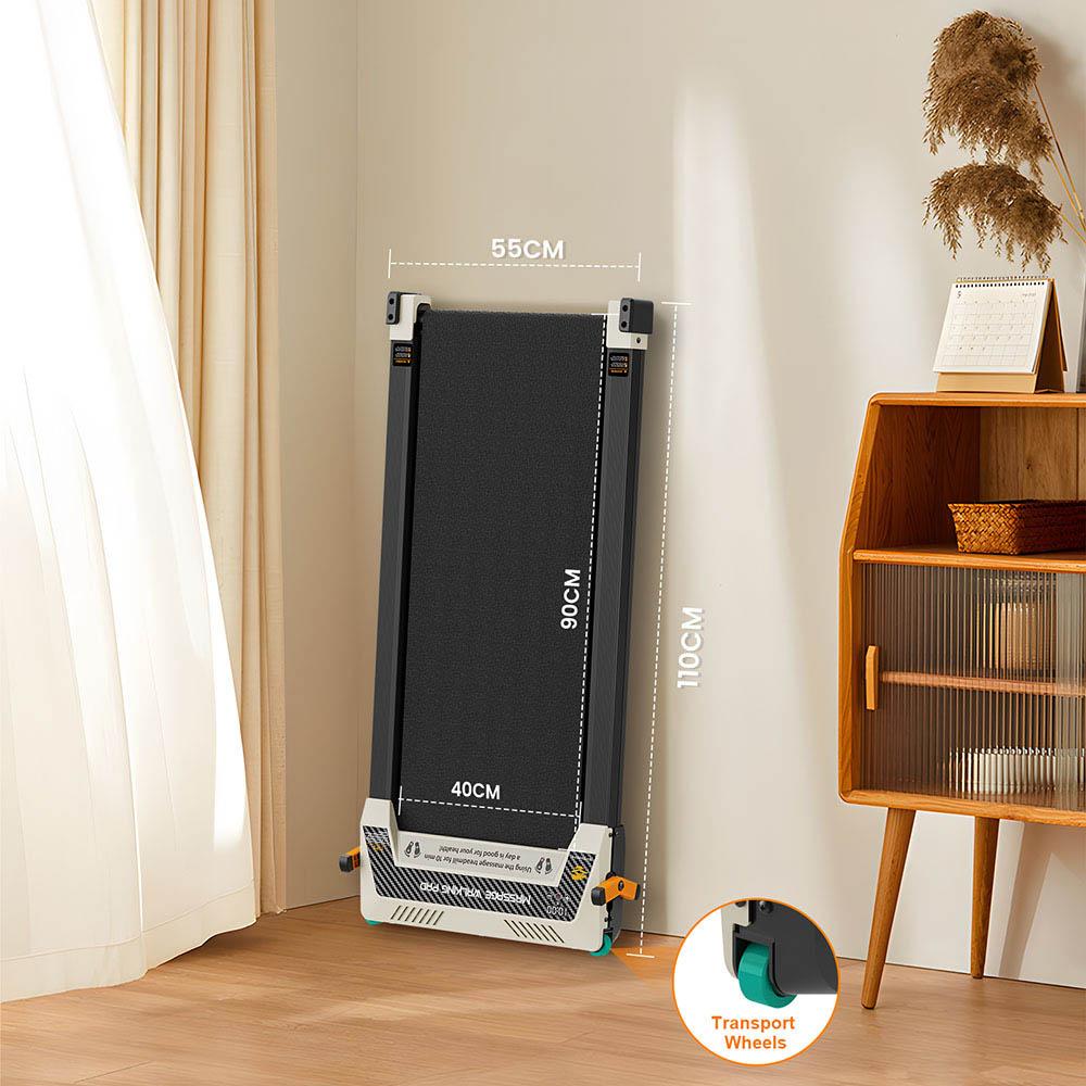 Akluer 520 Dual-Sided Under Desk Treadmill with Shiatsu Foot Massager, Walking Pad with Incline, 2.5HP Quiet Motor, LED Display