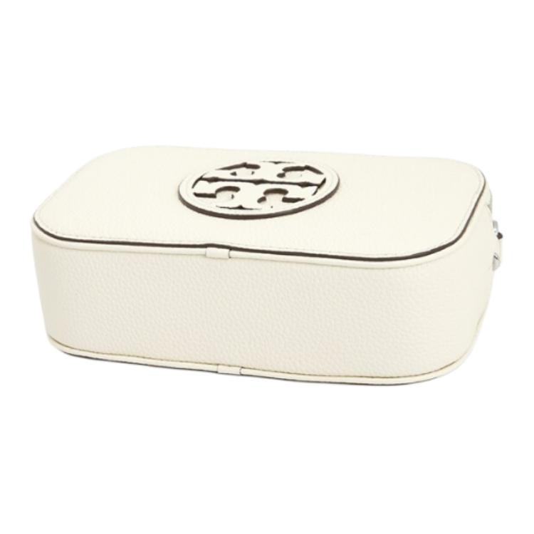 Tory Burch Miller Logo Leather Mini Crossbody Bag Women Bags Ivory 171955-104