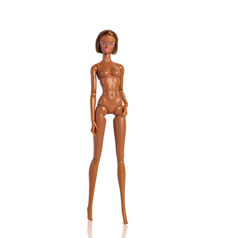 32cm Supermodel Puppe Schwarze Haut Figur DIY Spielzeug Original 1/6 Nackter Körper Puppe Gelenk Beweglich Verkleidungspuppe Spielzeug Mode Sammler