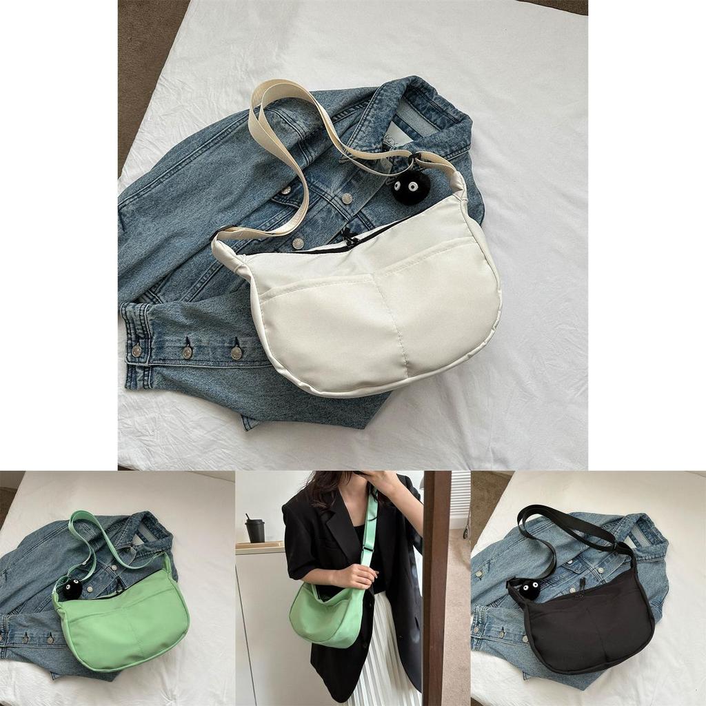 Chic Single Shoulder Women's Bag 2023 Summer New Casual Commuting Tote Bag Street Style Trendy Oxford Fabric
