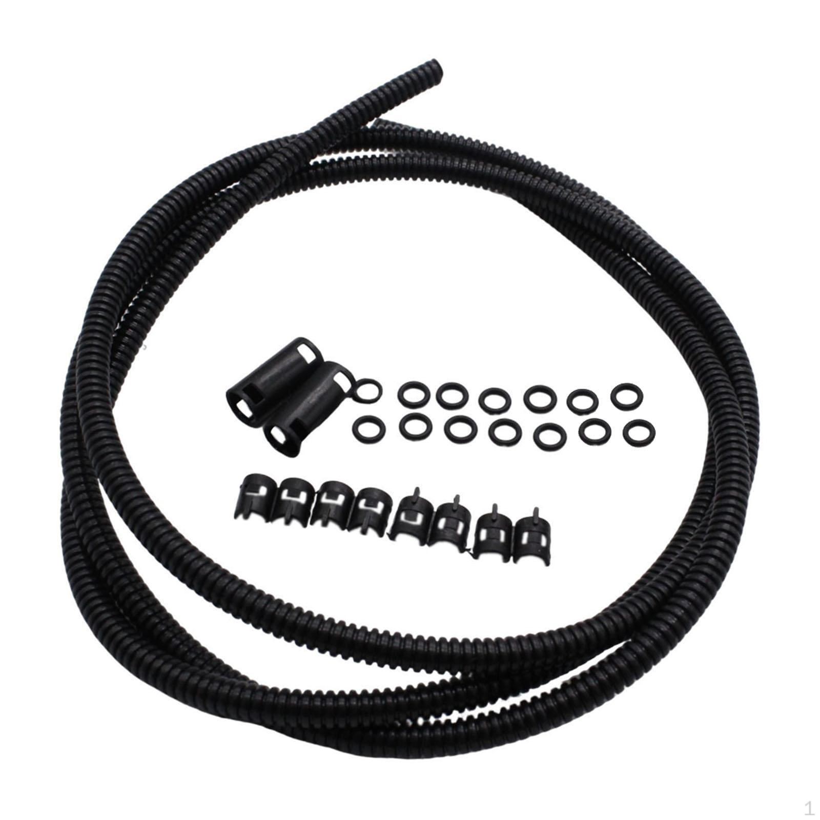 

Комплект шлангів омивача лобового скла Гофрований фітинг Універсальний ремонтний склоочисник для 250cm