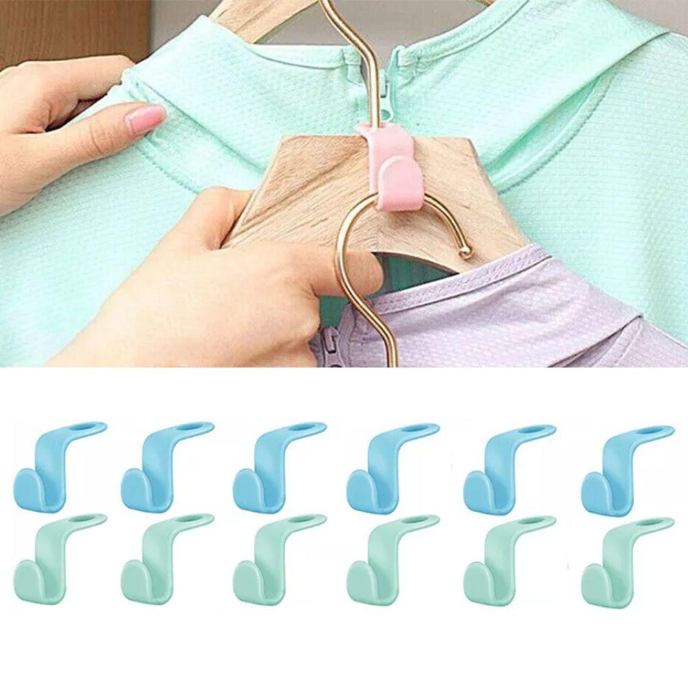 10/30/60Pcs Multi-function Connector Cascading Hook Saving-Space Wardrobe Organizing Hooks