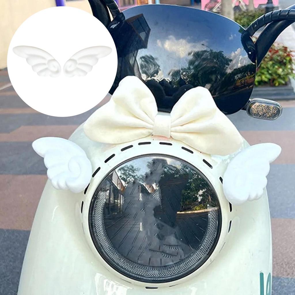 2 Pieces Decorative Small Wing Scooter Decor Creative Design Bicycle Ornament for