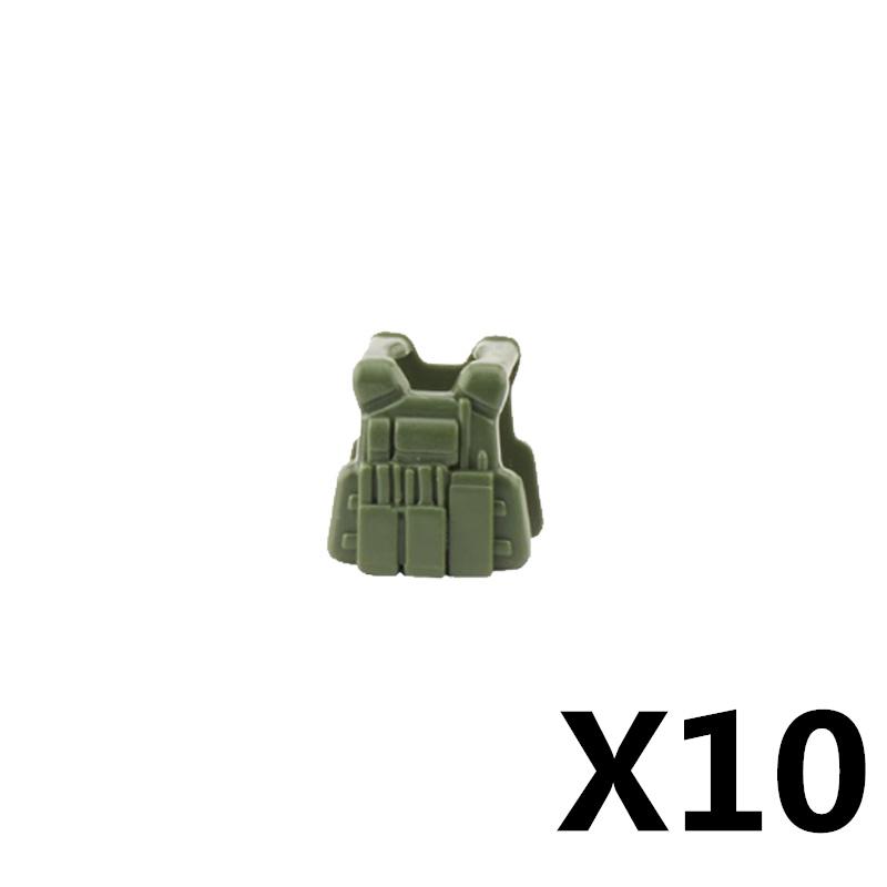 Military Figure MOC Building Block Accessories Vest Equipment Soviet American Soldier Helmet Hat Kit Mini Brick Toy Gift K48