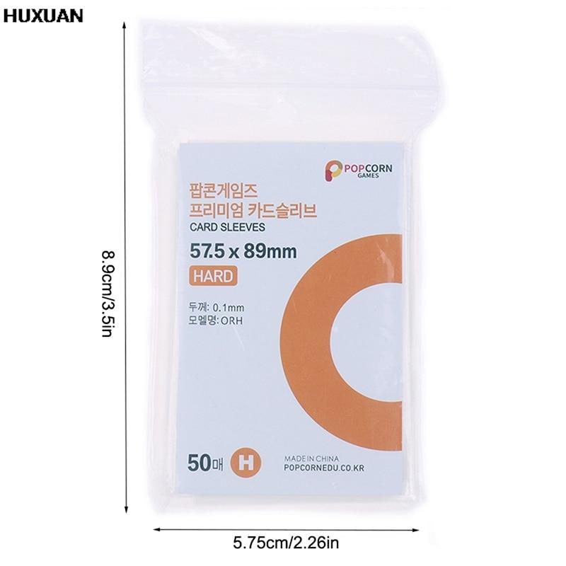50pcs Original Korea Card Sleeves Photcards Clear Protector Kpop Shield Board Games Tarot Cards Photocard Protector Film