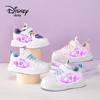 Sapatos de Couro Luminosos à Prova d'Água com Desenho de Princesa para Meninas, Tênis Fashion de Cano Baixo para Primavera/Outono 2025