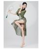 Women's Elastic Cheongsam Dance Costume - Classical Chinese Performance Attire