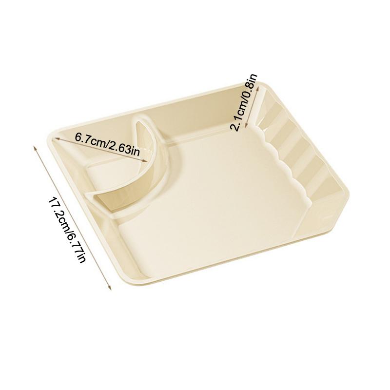 Dish Transparent Dumpling Plate With Vinegar Discs Vinegar Dishes Sushi Breakfast Dried Fruit Snack Spitting Dish