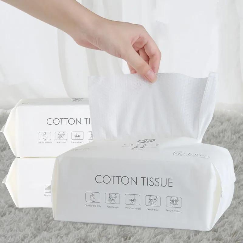 50/100Pcs Soft Cotton Towel Disposable Face Towel Towels Bathroom Accessories Dry Rags for Washing and Drying Face Towels