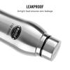 Cello Stainless Steel Water Bottle Set Of 2 | 1000ml Leakproof Bottles For Gym Office Travel | Airtight Food Grade Silver
