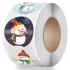 50-500pcs Round Merry Christmas Thank You Stickers 8 Designs Seal Labels for Envelope Cards Gift Package Scrapbooking Decor