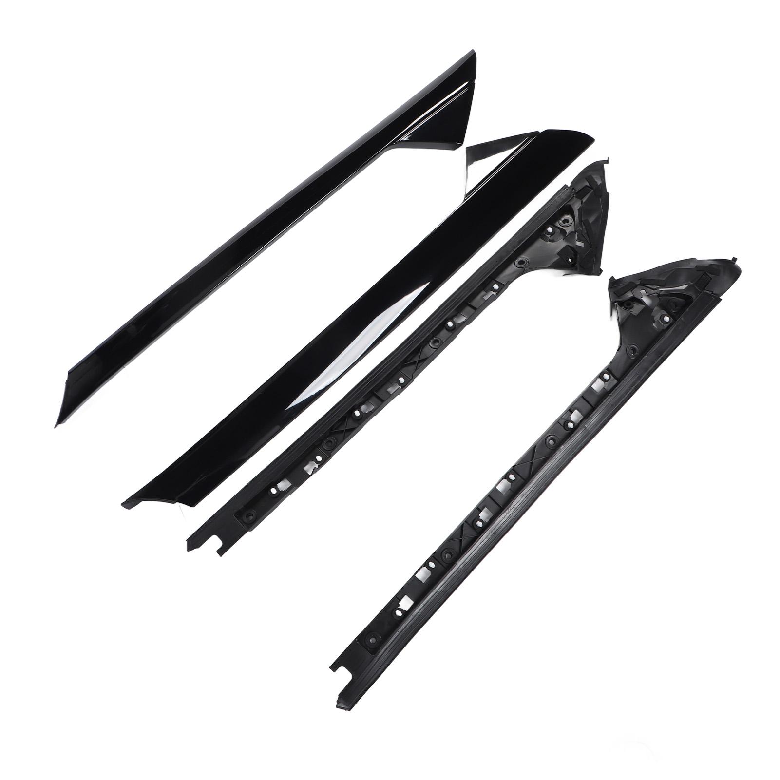 

Windshield A Pillar Molding Trim Set BB5Z 7803144 AB Outer Inner Driver and Passenger Side Replacement for Explorer