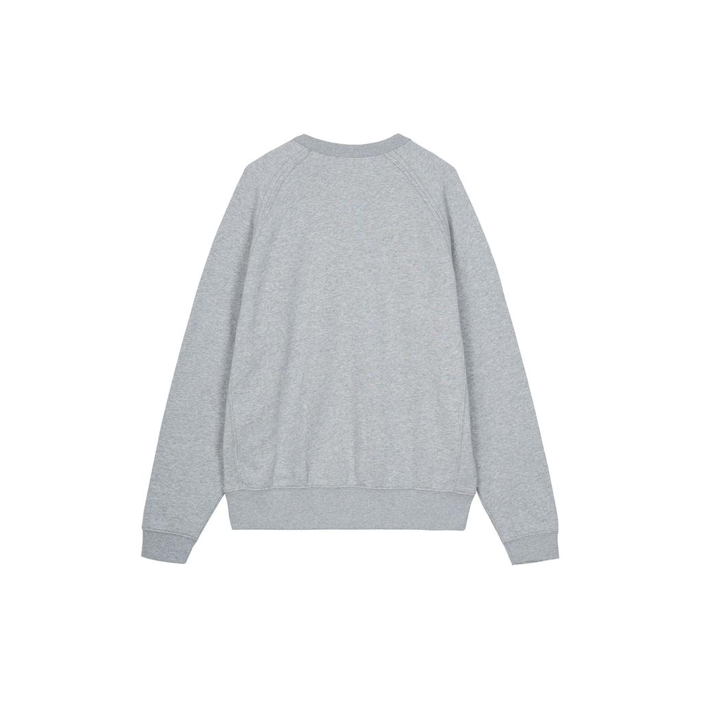 Nike Logo Print Long Sleeve Pullover Sweatshirt Men Tops Grey DQ4170-063