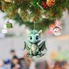 Decorative Flying Dragon Baby Pendant Cartoon Xmas Tree Flat Pendant Dragon Car Ornament  Xmas Tree