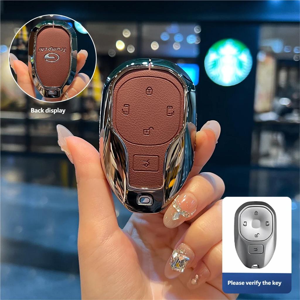 New Fit For Gac Trumpchi Empow J11 J12 J13 J15 J16 Gs8 Gs4 Gs3 M8 Auto Styling Auto Zinc Alloy Key Fob Cover Case Mount Chain