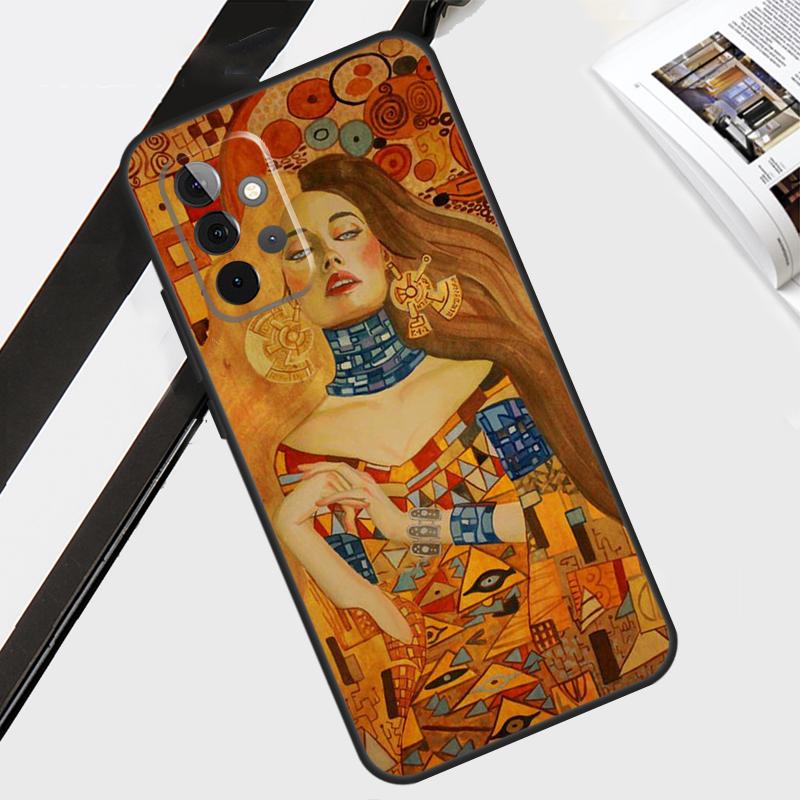 Gustav Klimt Art Case For Samsung Galaxy A12 A22 A32 A52 A56 A36 A26 A16 A06 A54 A34 A14 A13 A53 A15 A35 A55