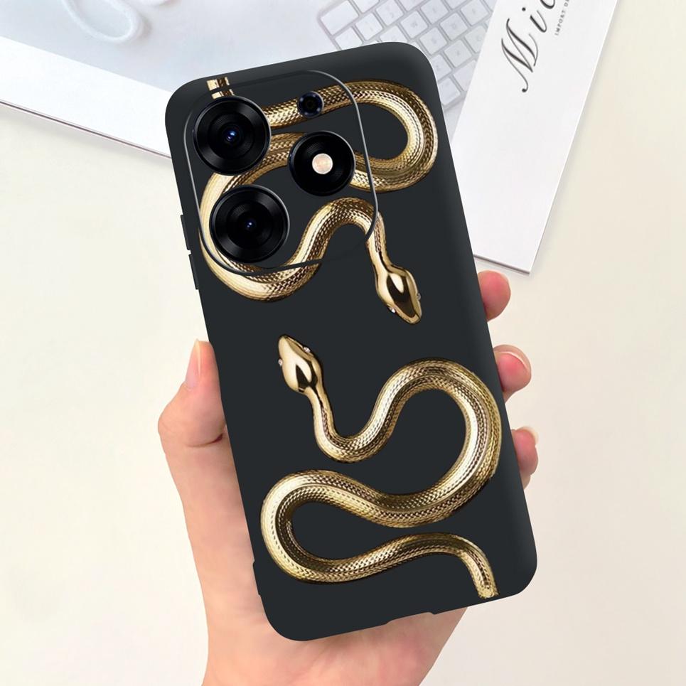 For Tecno Spark 10 Pro 10C Spark 9 Pro 9T Spark 8C Spark 7 Phone Case Black Sky Moon Night Stylish Bumper Shell Liquid Silicone