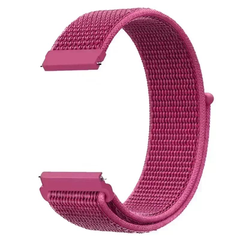 20mm Universal Kids Smart Sport Watch Band Nylon Loop Strap Adjustable Wristwatch Replacement Comfortable Children Watch Straps