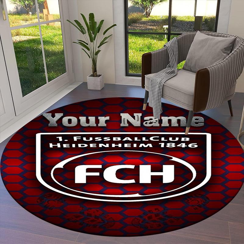 Fc Haim Logo Custom Name Round Area Rug Carpet Rug For Living Room Bedroom Sofa Playroom Decor Nonslip Floor Mat