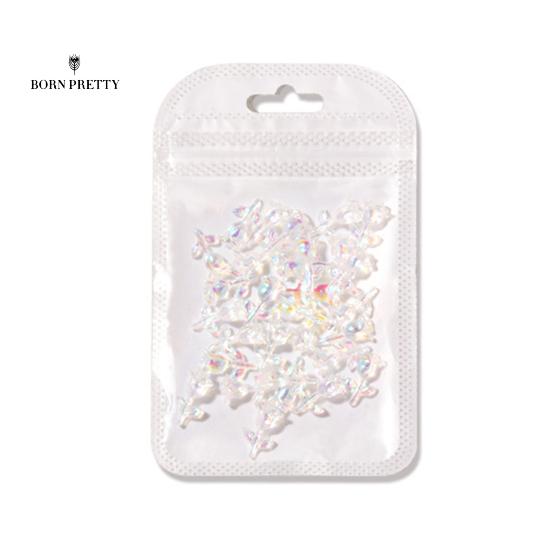 Exquisite Nail Flower Nails Ornaments Decor DIY Ice Penetration Aurora Effect