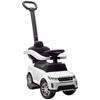 Land Rover Discovery Licensed Baby Push Car, 2-in-1 Ride On Car with Push Handle and Safety Guardrail, White