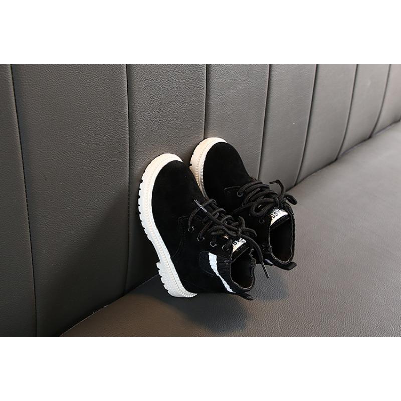 Children's Martin Boots Autumn and Winter New Little Boy Fashion Everything Boy Ankle Boots Baby Soft Soled Leather Boots for Girls