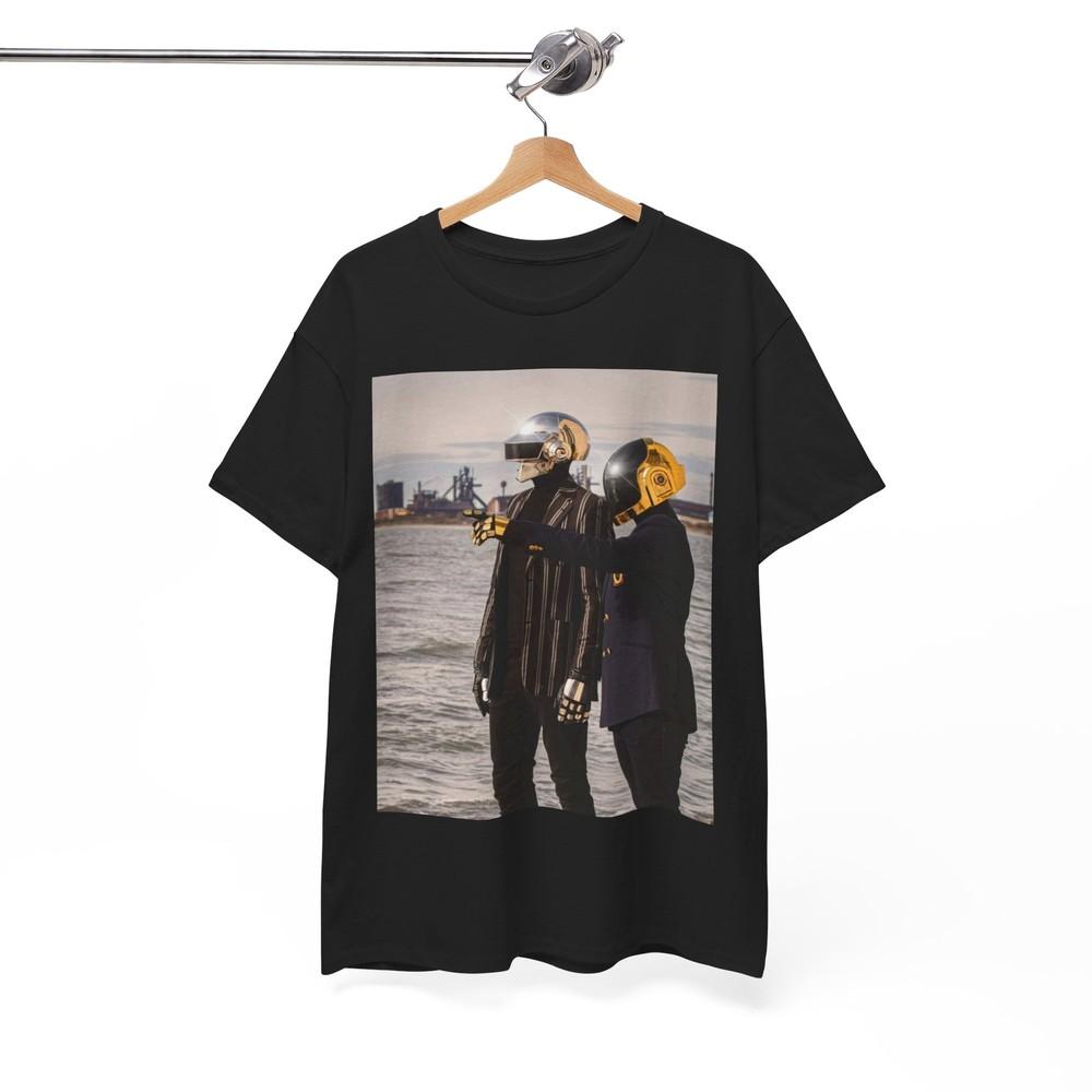 Daft Punk Tshirt Retro Band EDM Techno Tour Merch Unisex Heavy Cotton Tee XXL