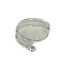 Su Chuang S925 Sterling Silver Minimalist Round Bead Spring Ring - Women's High-End Plain Band