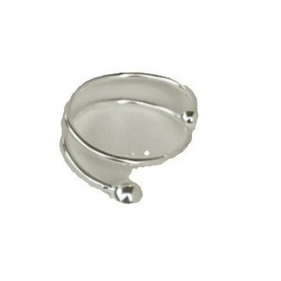 Su Chuang S925 Sterling Silver Minimalist Round Bead Spring Ring - Women's High-End Plain Band