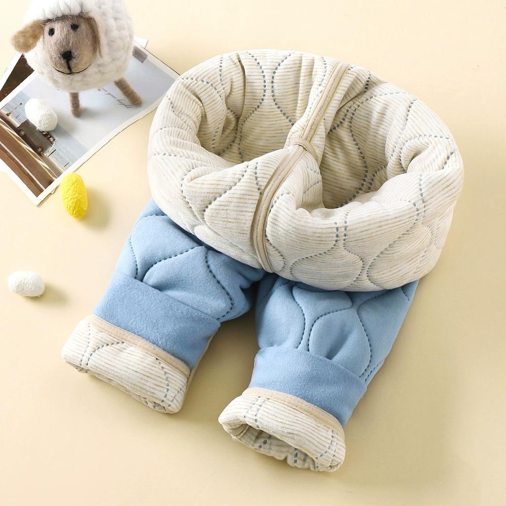 Barn Höst Vinter Varma Byxor Flickor Pojkar Innerfoder Varma Byxor Studenter Tonåring Vadderade Tjocka Byxor