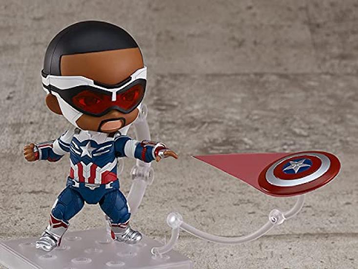 Nendoroid Marvel Falcon Winter Soldier Captain America DX Painted Fully Movable Figure G12480 & (Sam Wilson) Non-scale ABS&PVC