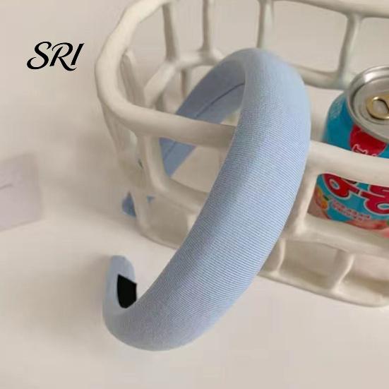 Korean Style Headband Women Comfortable Fit Thickened Sponge Filling Hair Hoop Non-strangling Candy Color Head Shape Fitting Accessory Padded