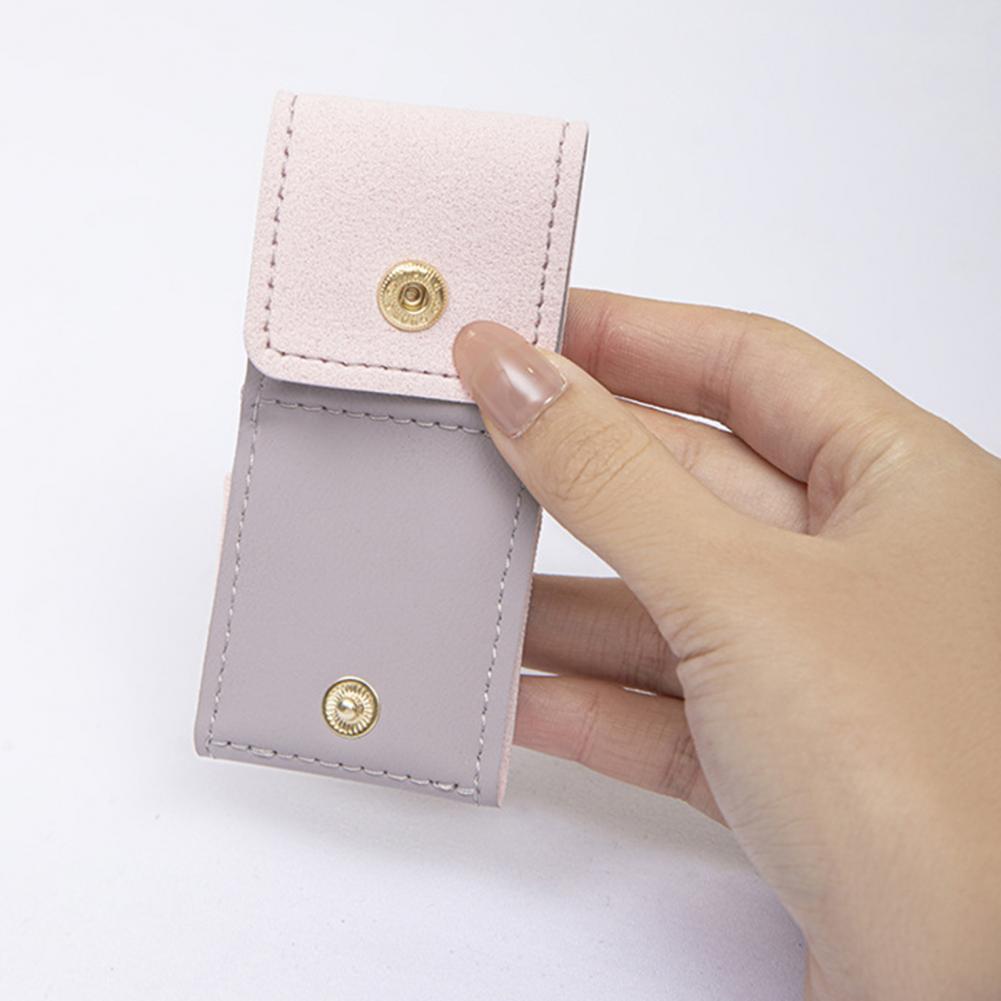 4 Compartments Mini Jewelry Bag Foldable Roll-up Jewelry Storage Pouch Jewelry Organizer For Rings Earrings Necklaces Bracelets