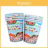 Birthday Theme Cartoon Party Supplies Set With Paper Cups Napkins
