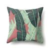 Polyester Pillowcase Nordic Plant Ins Style Flower Print Peach Leather Velvet Pillowcase