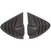 For Seat Leon 2008-2012 ABS Black Car Rear Triangular Blind Decorative Cover Car Accessories