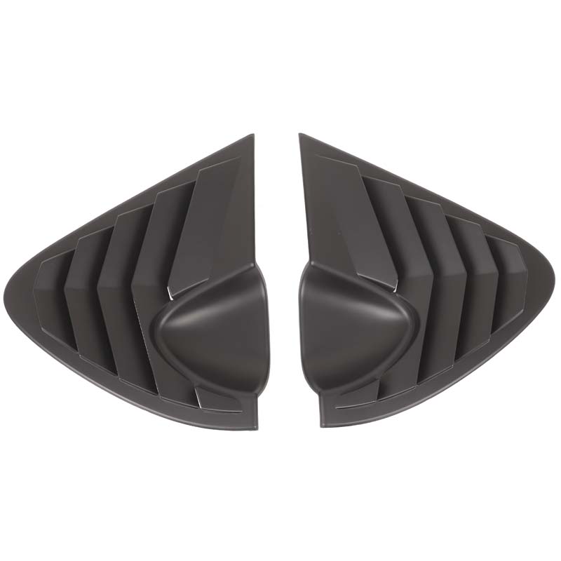 For Seat Leon 2008-2012 ABS Black Car Rear Triangular Blind Decorative Cover Car Accessories