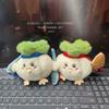 Garlic Bird Stuffed Cabbage Chicken Keychain Cartoon Chicken Plush Keychain  Car Key Accessories