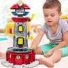 Large Size Interactive Rescue Pup Tower Toy Set - Kids Action Figures Vehicles Boys Birthday Gift